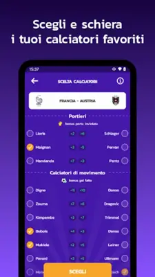 Fantaeuropeo android App screenshot 4